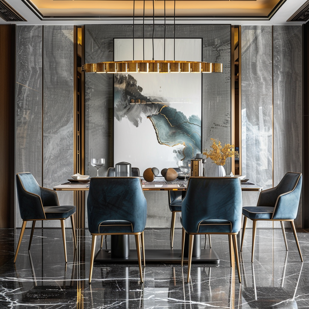 Home dining room with Changshi chairs