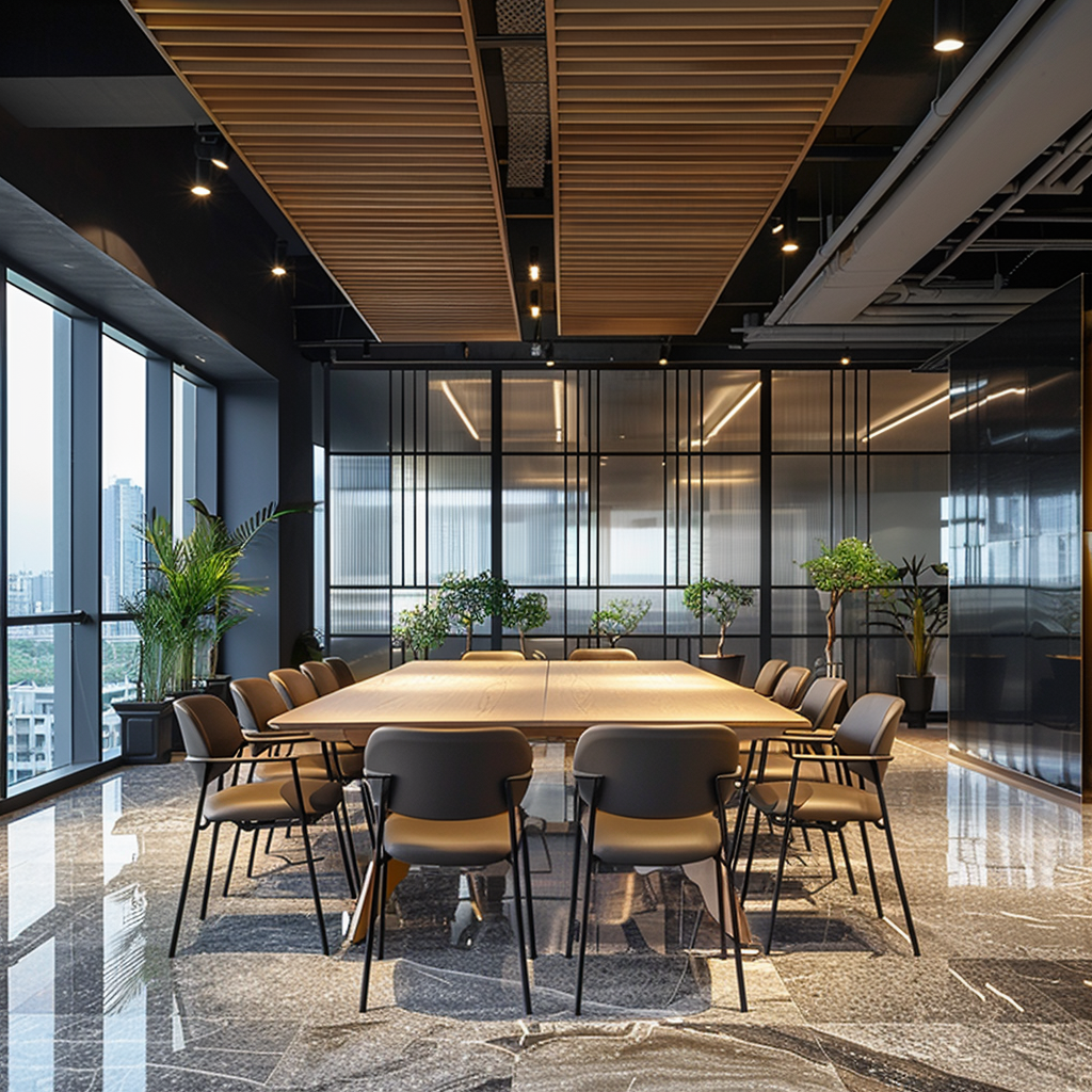 Corporate dining area with Changshi chairs