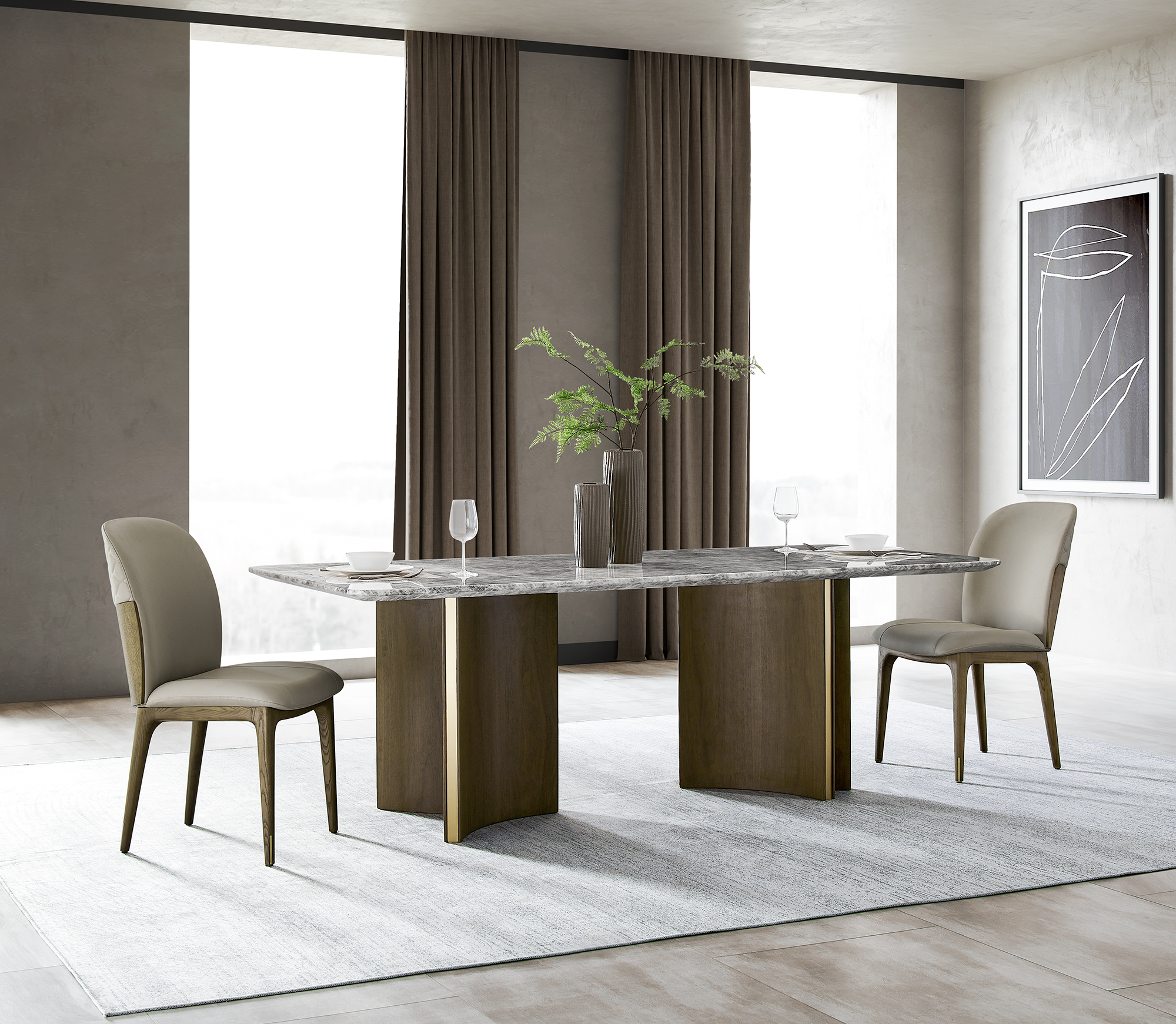 Modern Luxury Design Furniture White Dining Room Chairs Metal Hotel Restaurant Dining Chair