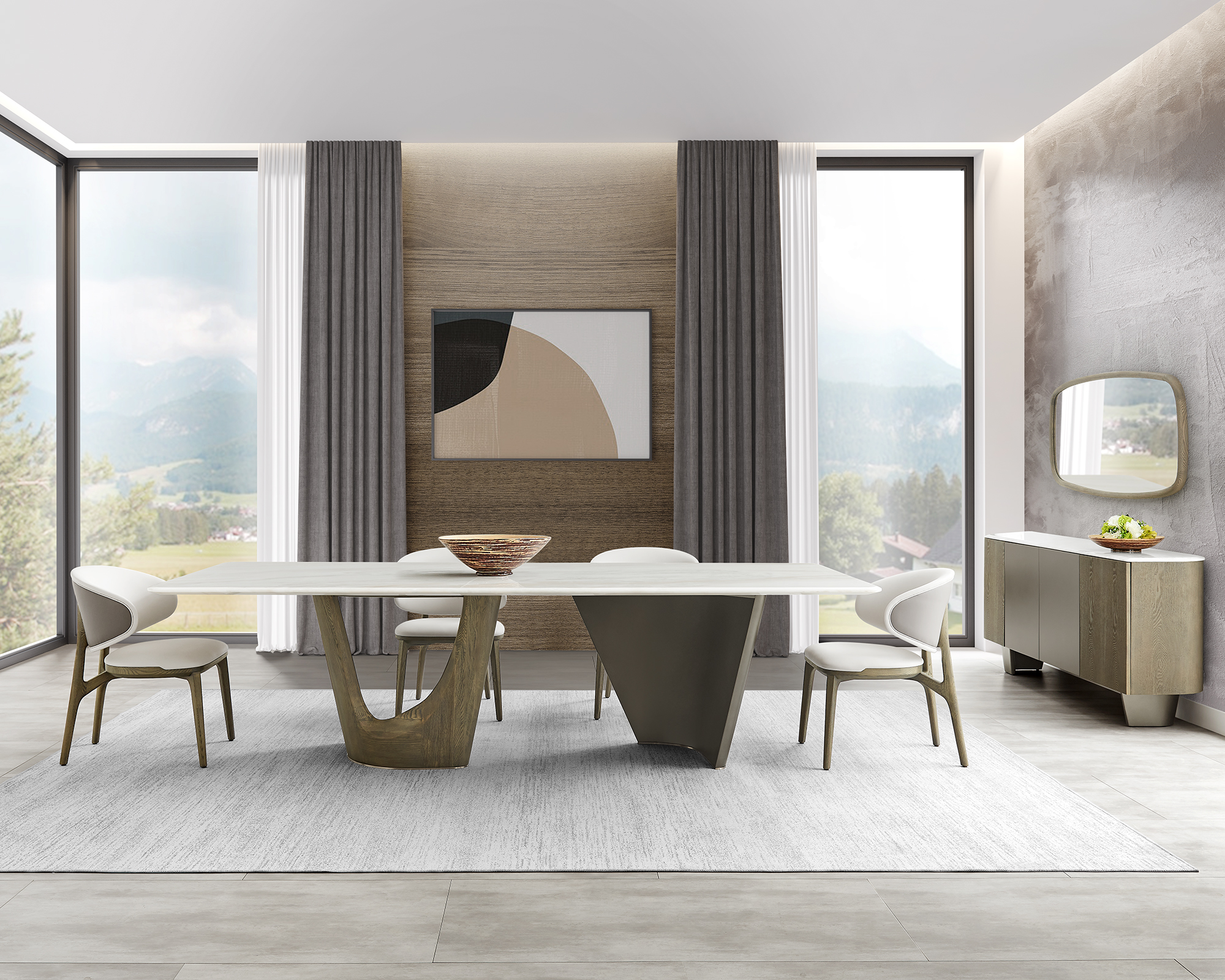 Fashionable Luxury Restaurant Home Nordic Style Wooden Furniture Modern Indoor PVC Leather Hotel Restaurant Dining Chair